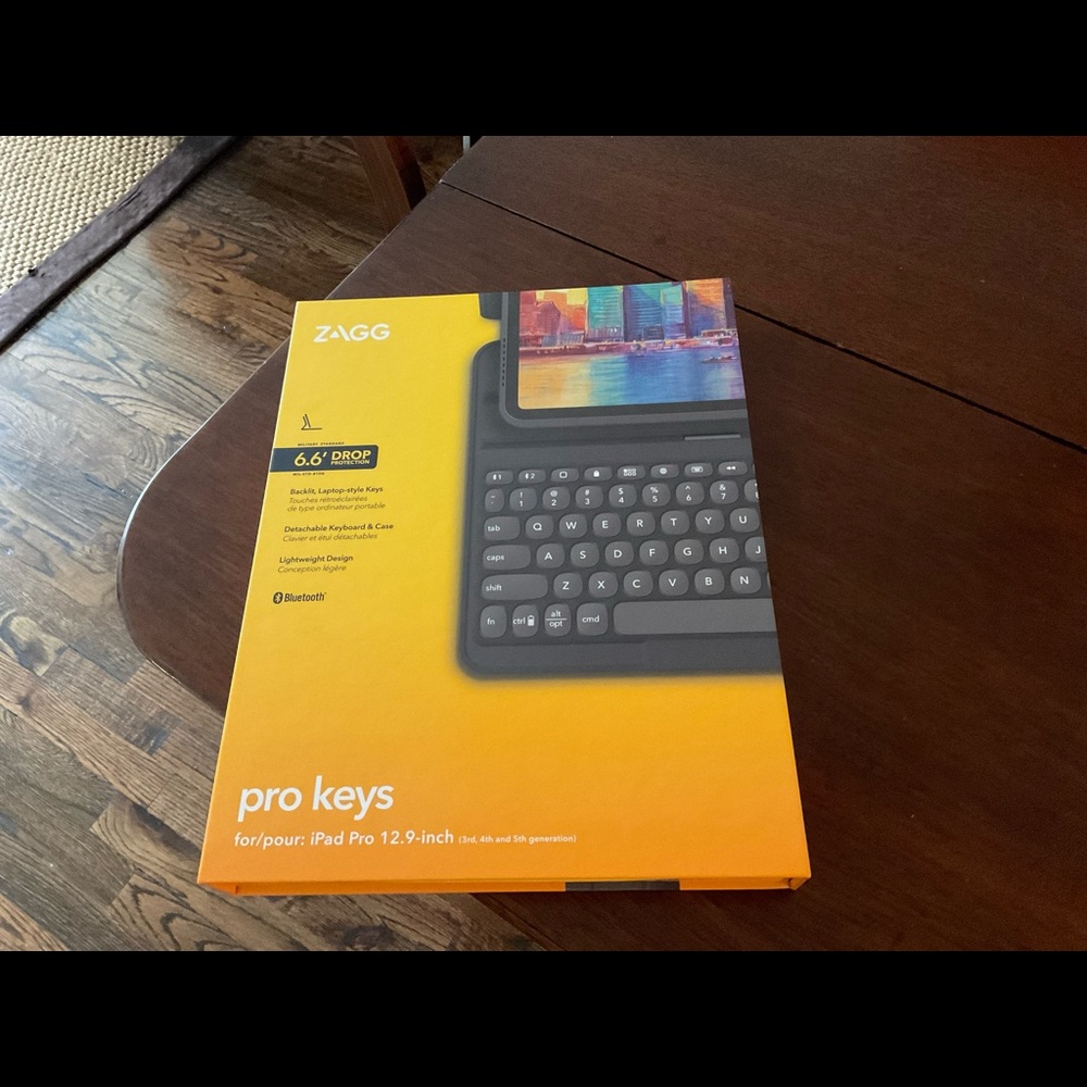 Zagg iPad Pro 12.9 (3rd, 4th, 5th gen) keyboard/cover